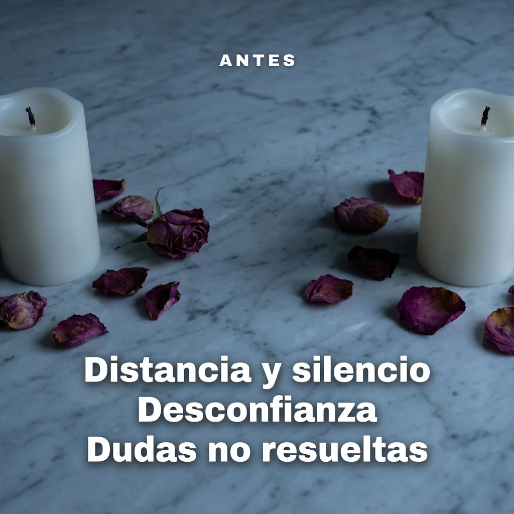 Antes: distancia y silencio, desconfianza, dudas sin resolver